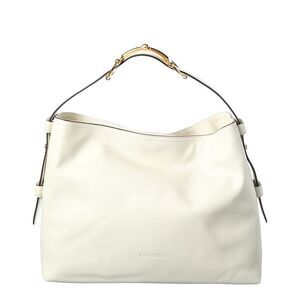 Gucci Beatrix Medium Leather Tote, White